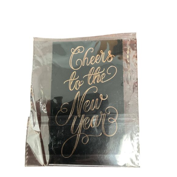 Cheers To The New Year Bottle Labels Set Of 4 With Adhesive Back - Picture 3 of 3